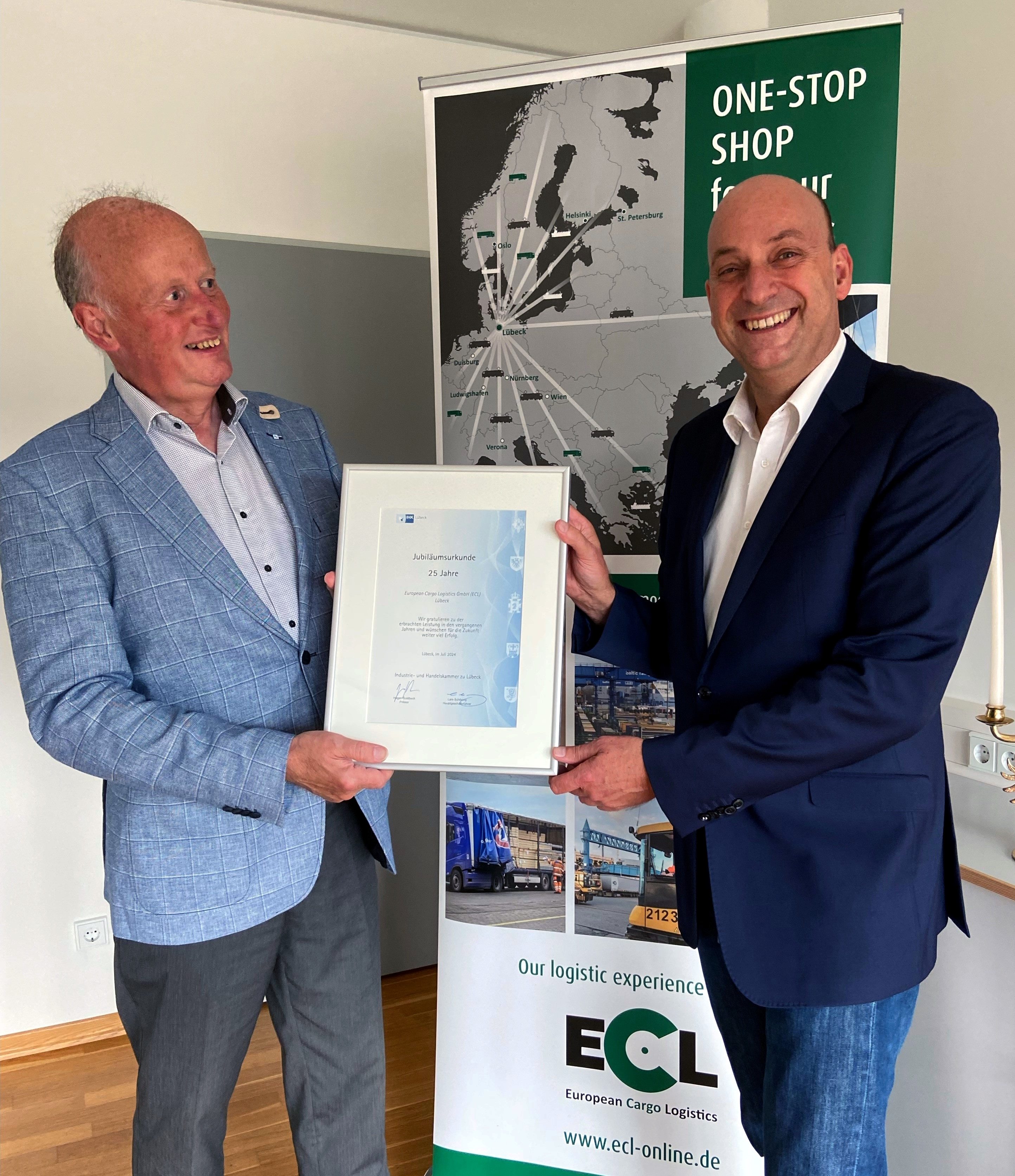 Lübecker Spedition ECL feiert 25-jähriges Bestehen